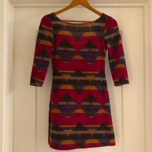 Scoop back mini dress